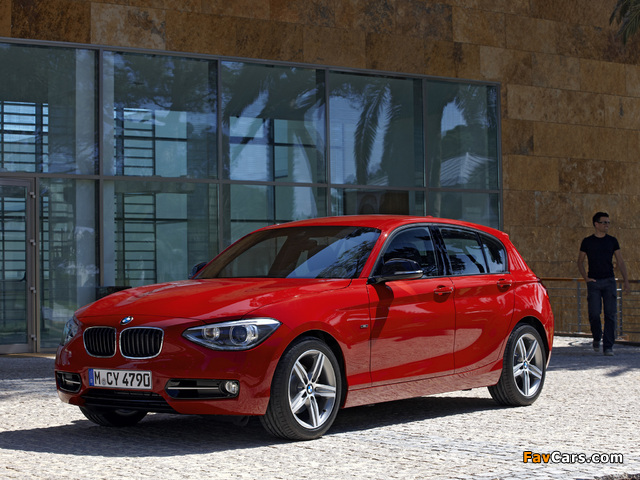 BMW 118i 5-door Sport Line (F20) 2011 images (640 x 480)