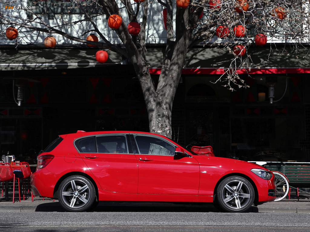 BMW 118d 5-door Sport Line AU-spec (F20) 2011 images (1024 x 768)