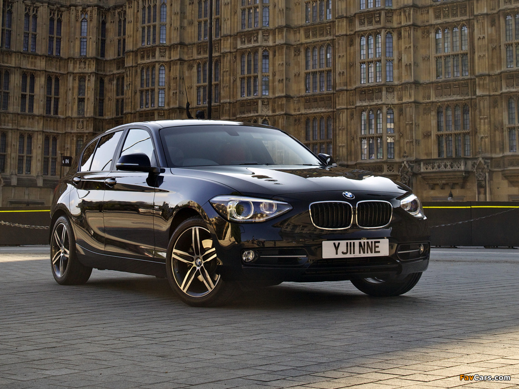 BMW 118i 5-door Sport Line UK-spec (F20) 2011 photos (1024 x 768)