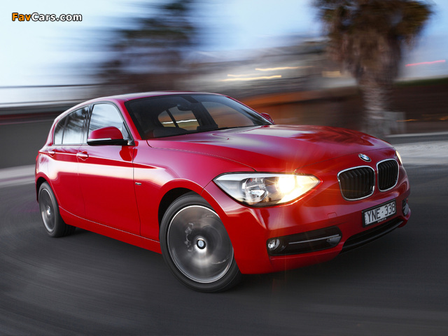 BMW 118d 5-door Sport Line AU-spec (F20) 2011 photos (640 x 480)