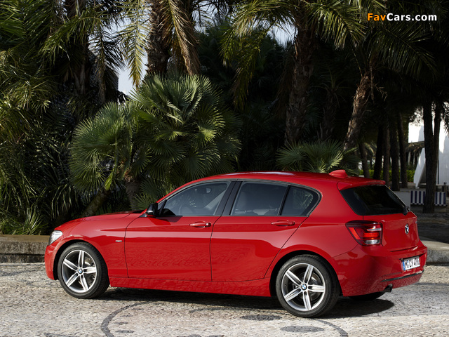 BMW 118i 5-door Sport Line (F20) 2011 photos (640 x 480)