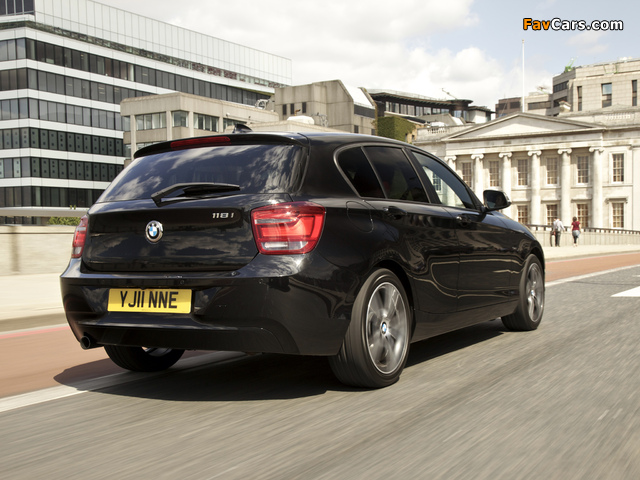 BMW 118i 5-door Sport Line UK-spec (F20) 2011 pictures (640 x 480)