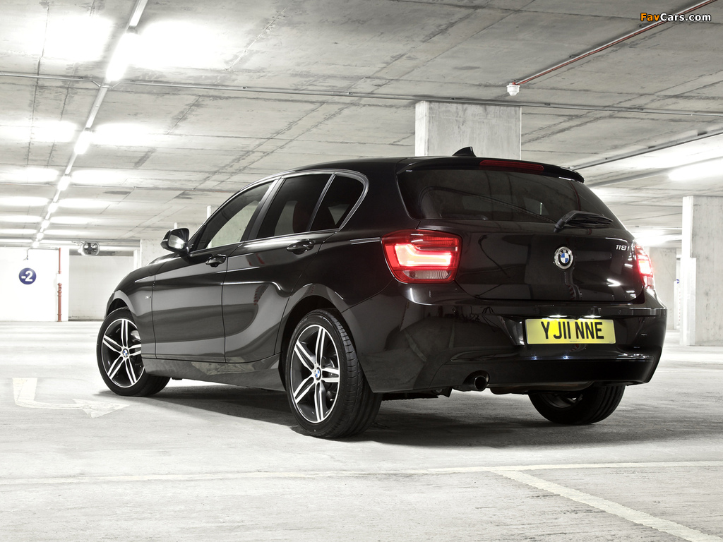 BMW 118i 5-door Sport Line UK-spec (F20) 2011 pictures (1024 x 768)