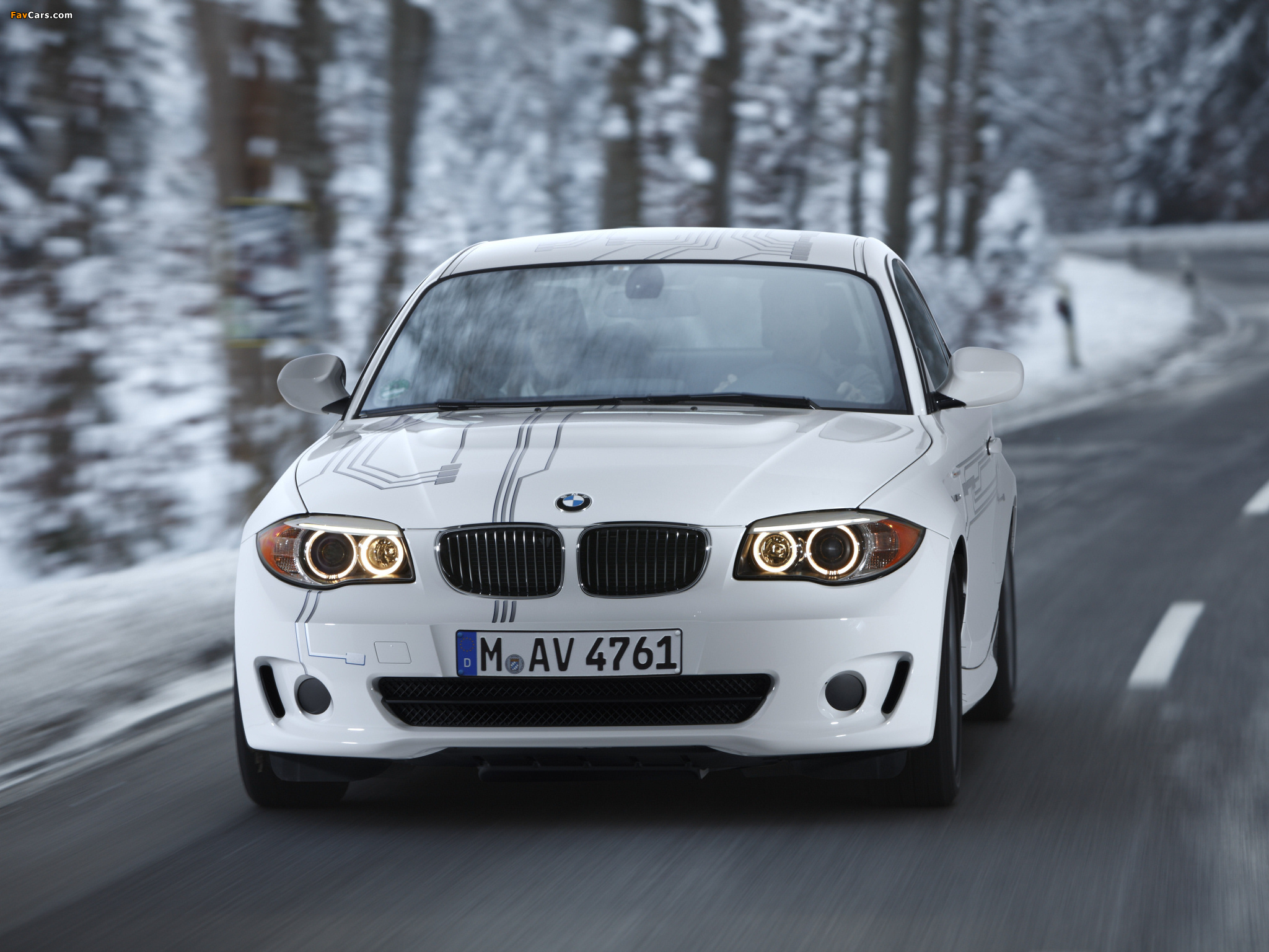 BMW 1 Series Coupe ActiveE Test Car (E82) 2011 wallpapers (2048 x 1536)
