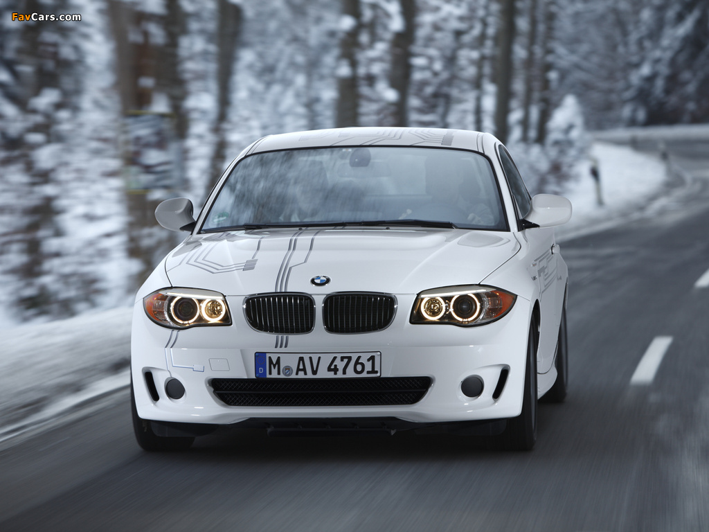 BMW 1 Series Coupe ActiveE Test Car (E82) 2011 wallpapers (1024 x 768)