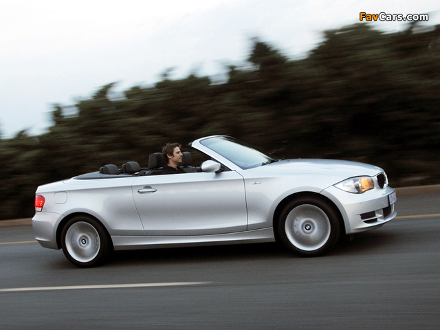 Images of BMW 125i Cabrio ZA-spec (E88) 2008–10 (640 x 480)