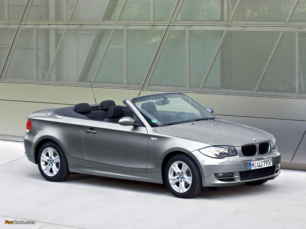 Photos of BMW 118d Cabrio (E88) 2008–10 (1024 x 768)