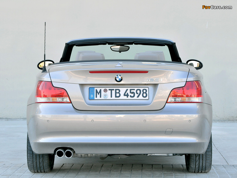 Photos of BMW 125i Cabrio (E88) 2008–10 (800 x 600)