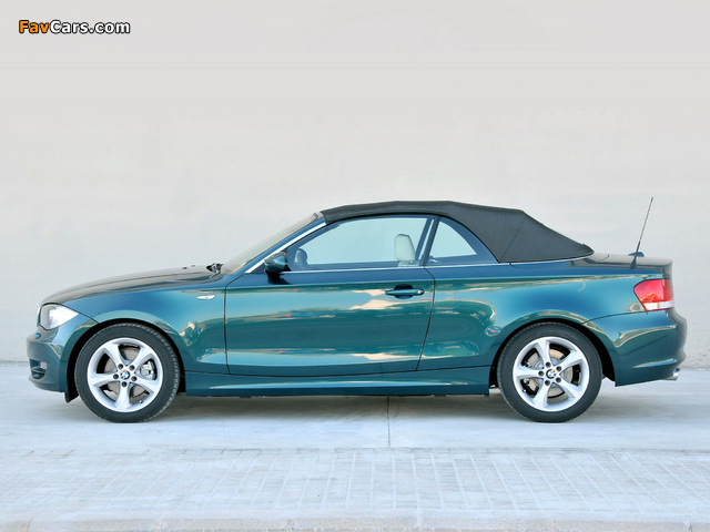 Photos of BMW 125i Cabrio (E88) 2008–10 (640 x 480)