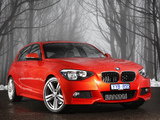 Photos of BMW 125i 5-door M Sports Package AU-spec (F20) 2012