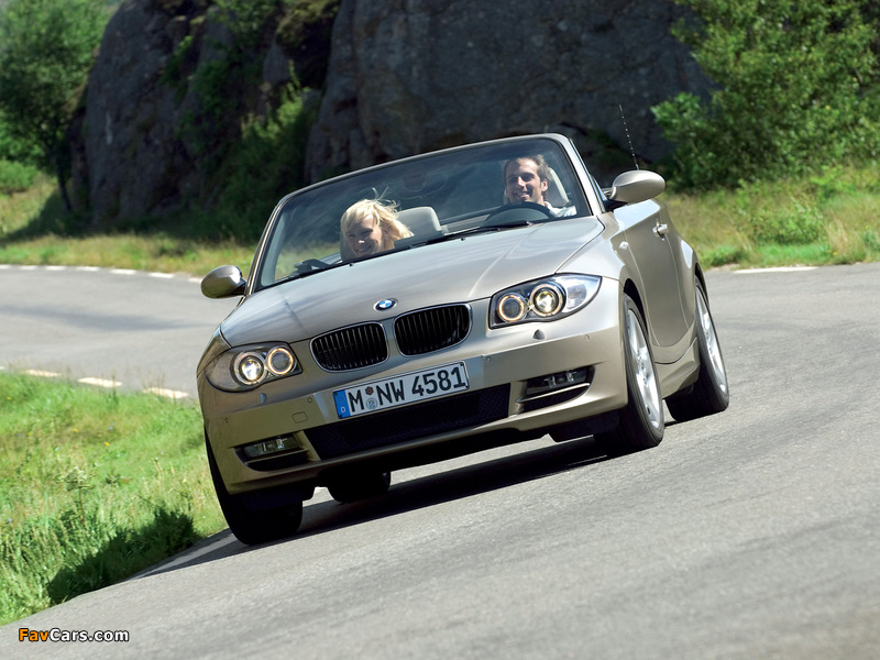 Pictures of BMW 125i Cabrio (E88) 2008–10 (800 x 600)