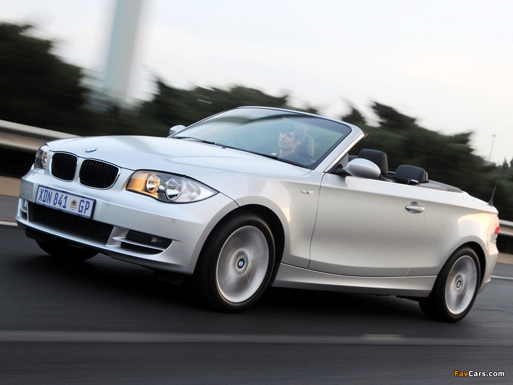 Pictures of BMW 125i Cabrio ZA-spec (E88) 2008–10 (1024 x 768)