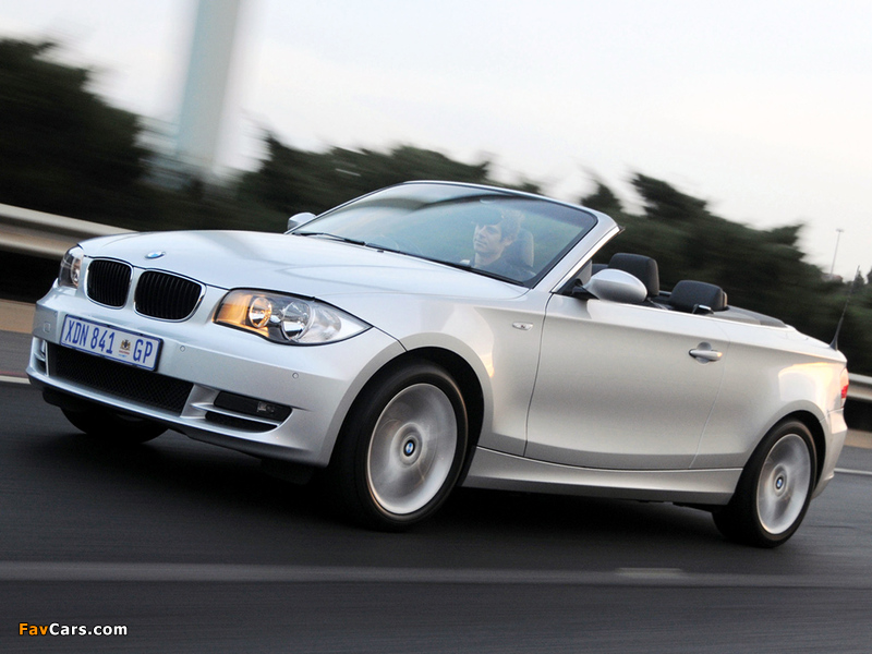 Pictures of BMW 125i Cabrio ZA-spec (E88) 2008–10 (800 x 600)