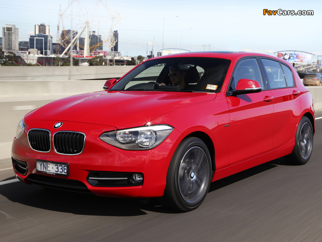 Pictures of BMW 118d 5-door Sport Line AU-spec (F20) 2011 (640 x 480)