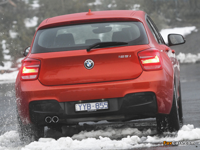 Pictures of BMW 125i 5-door M Sports Package AU-spec (F20) 2012 (640 x 480)