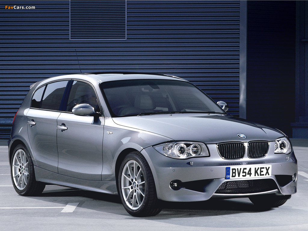BMW 1 Series Aerodynamic Package UK-spec (E87) 2004–06 wallpapers (1024 x 768)
