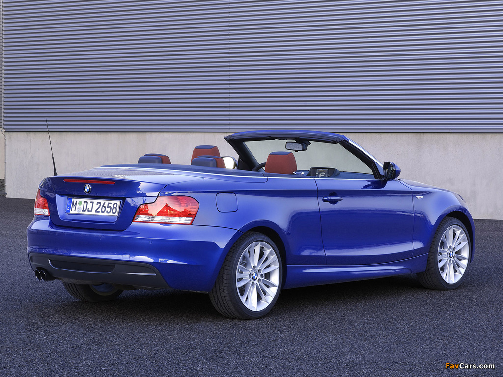 BMW 135i Cabrio (E88) 2008–10 wallpapers (1024 x 768)