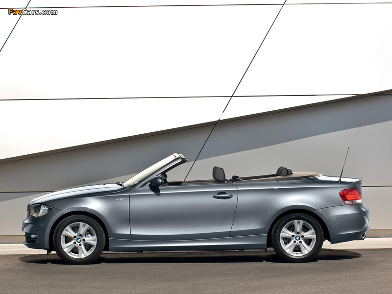 BMW 118d Cabrio (E88) 2008–10 wallpapers (800 x 600)