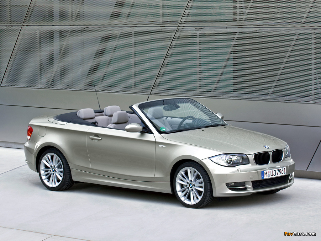 BMW 123d Cabrio (E88) 2008–10 wallpapers (1024 x 768)