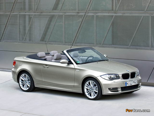 BMW 123d Cabrio (E88) 2008–10 wallpapers (640 x 480)