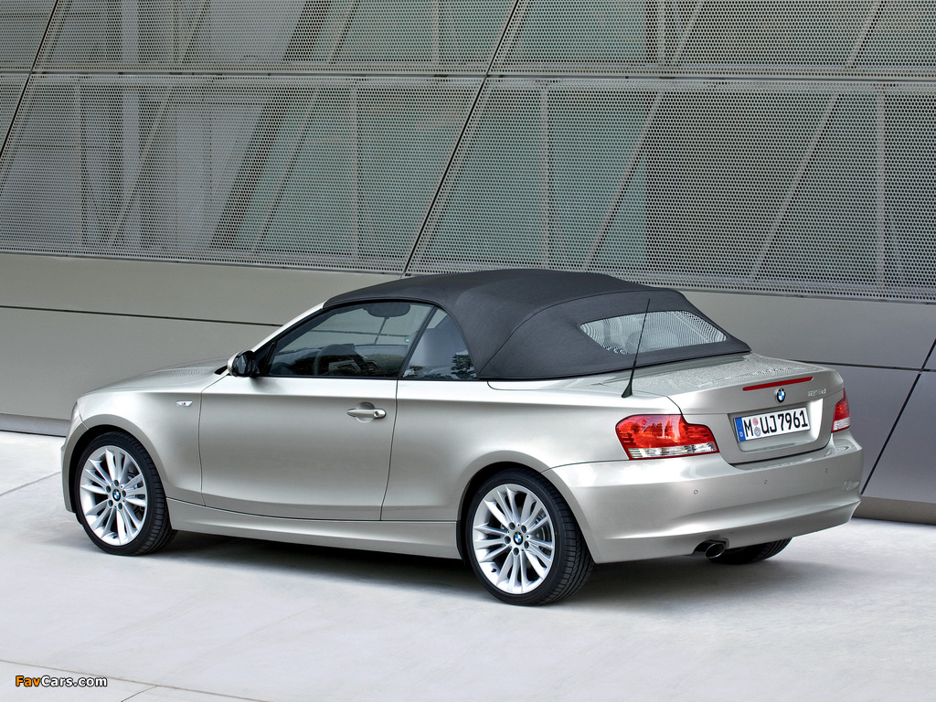 BMW 123d Cabrio (E88) 2008–10 wallpapers (1024 x 768)