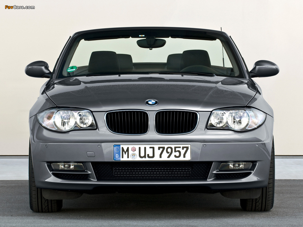 BMW 118d Cabrio (E88) 2008–10 wallpapers (1024 x 768)