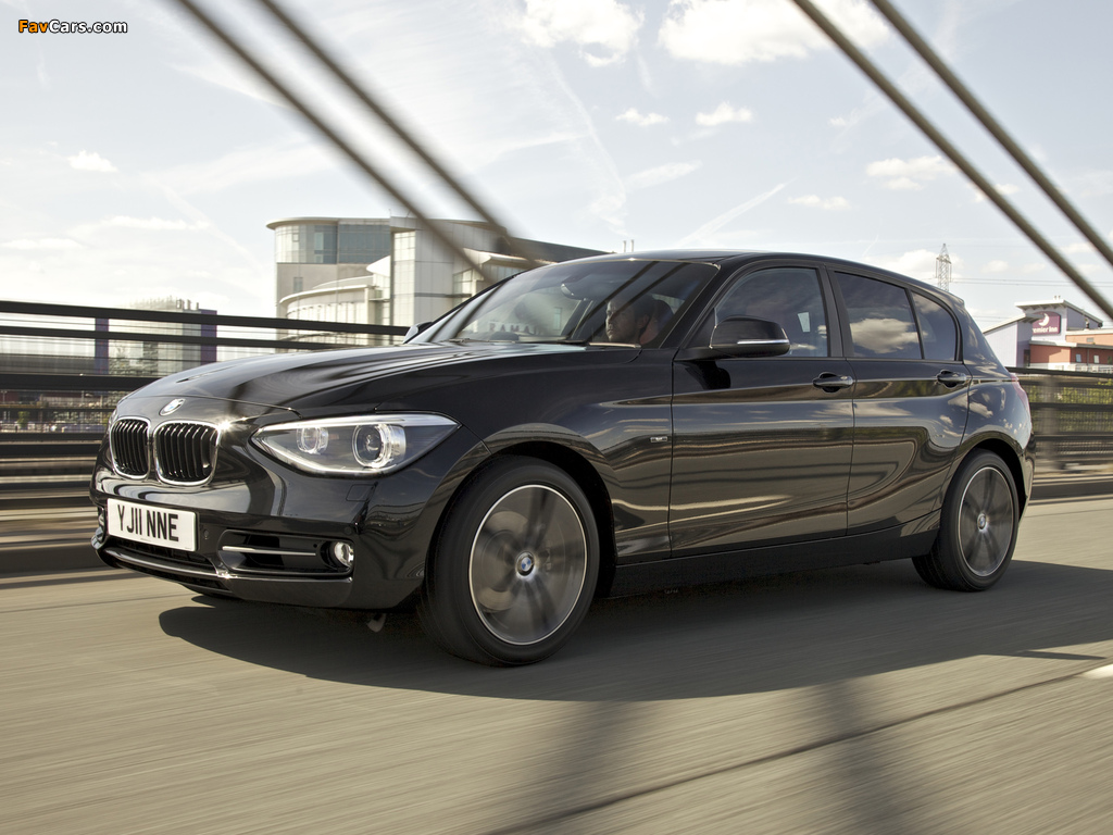 BMW 118i 5-door Sport Line UK-spec (F20) 2011 wallpapers (1024 x 768)