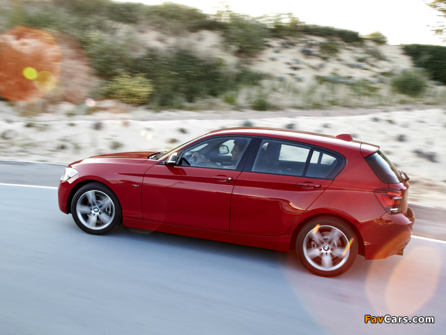 BMW 118i 5-door Sport Line (F20) 2011 wallpapers (640 x 480)