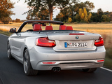 BMW 228i Cabrio Sport Line (F23) 2014 images