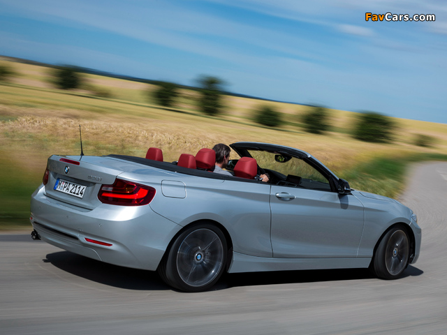BMW 228i Cabrio Sport Line (F23) 2014 images (640 x 480)