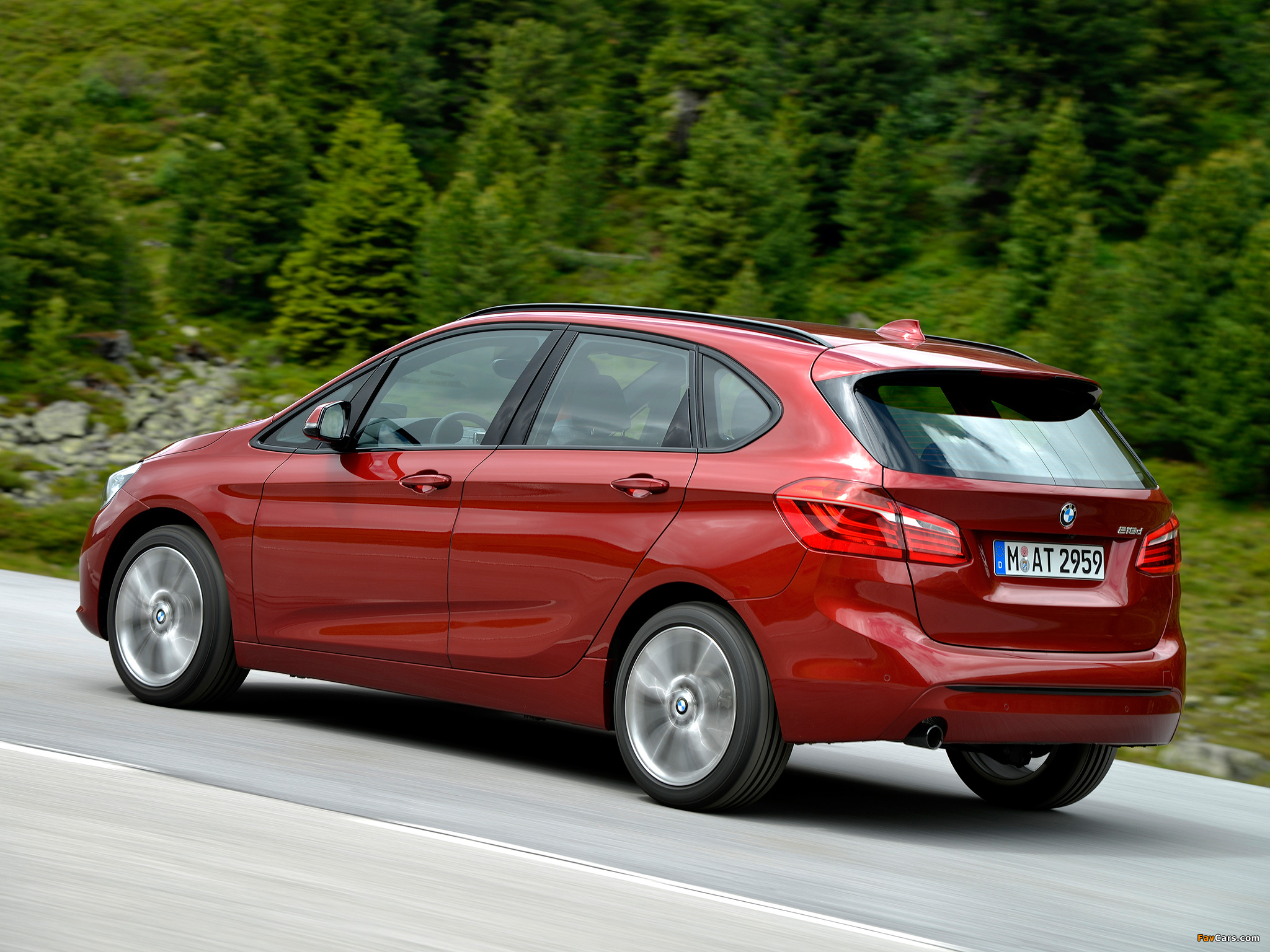 BMW 218d Active Tourer Sport Line (F45) 2014 photos (2048 x 1536)