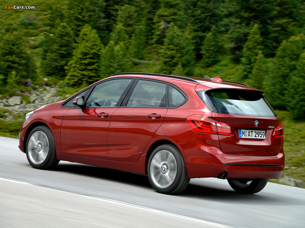 BMW 218d Active Tourer Sport Line (F45) 2014 photos (1024 x 768)