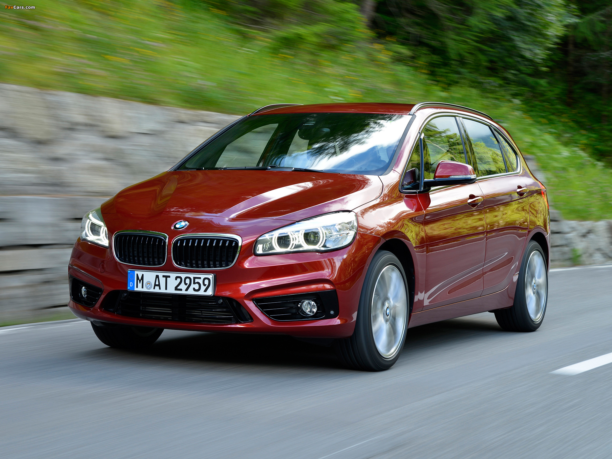 BMW 218d Active Tourer Sport Line (F45) 2014 photos (2048 x 1536)