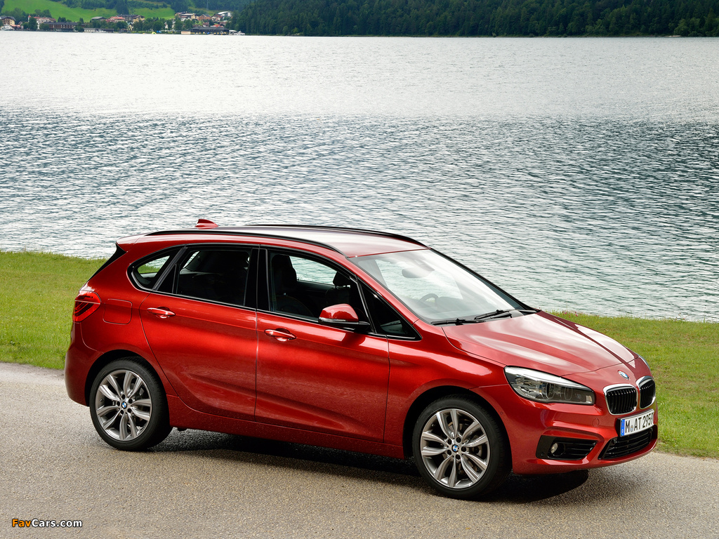 BMW 218d Active Tourer Sport Line (F45) 2014 wallpapers (1024 x 768)