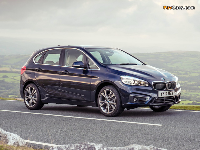 BMW 218d Active Tourer Luxury Line UK-spec (F45) 2014 wallpapers (640 x 480)