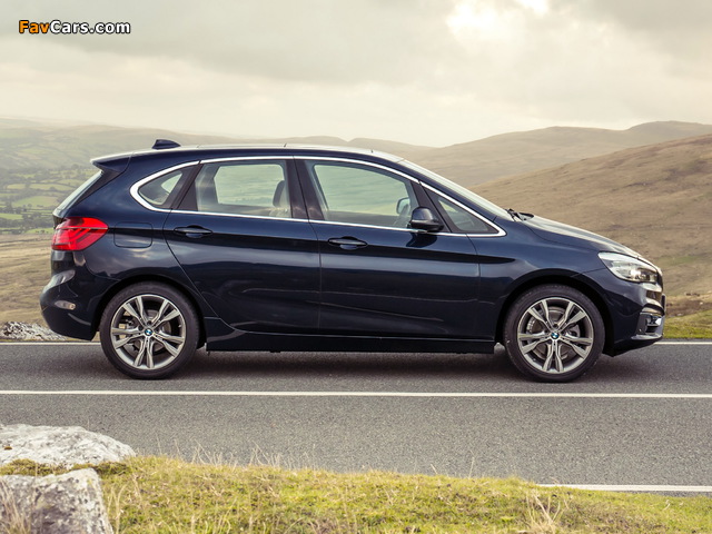 Images of BMW 218d Active Tourer Luxury Line UK-spec (F45) 2014 (640 x 480)