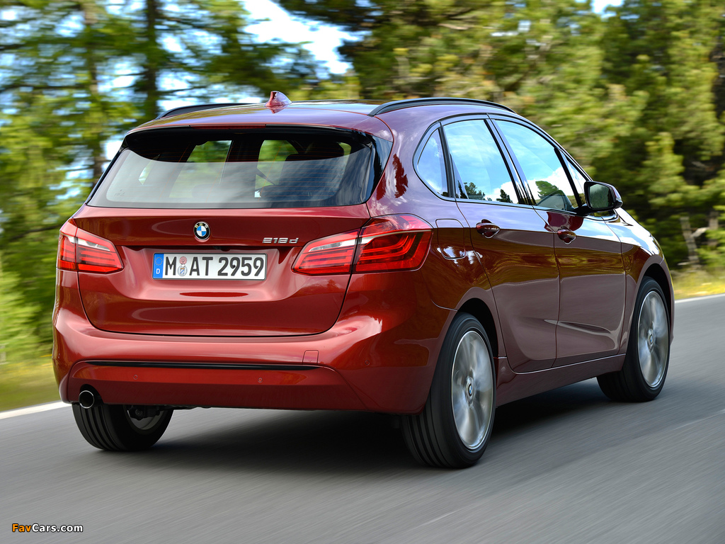 Photos of BMW 218d Active Tourer Sport Line (F45) 2014 (1024 x 768)