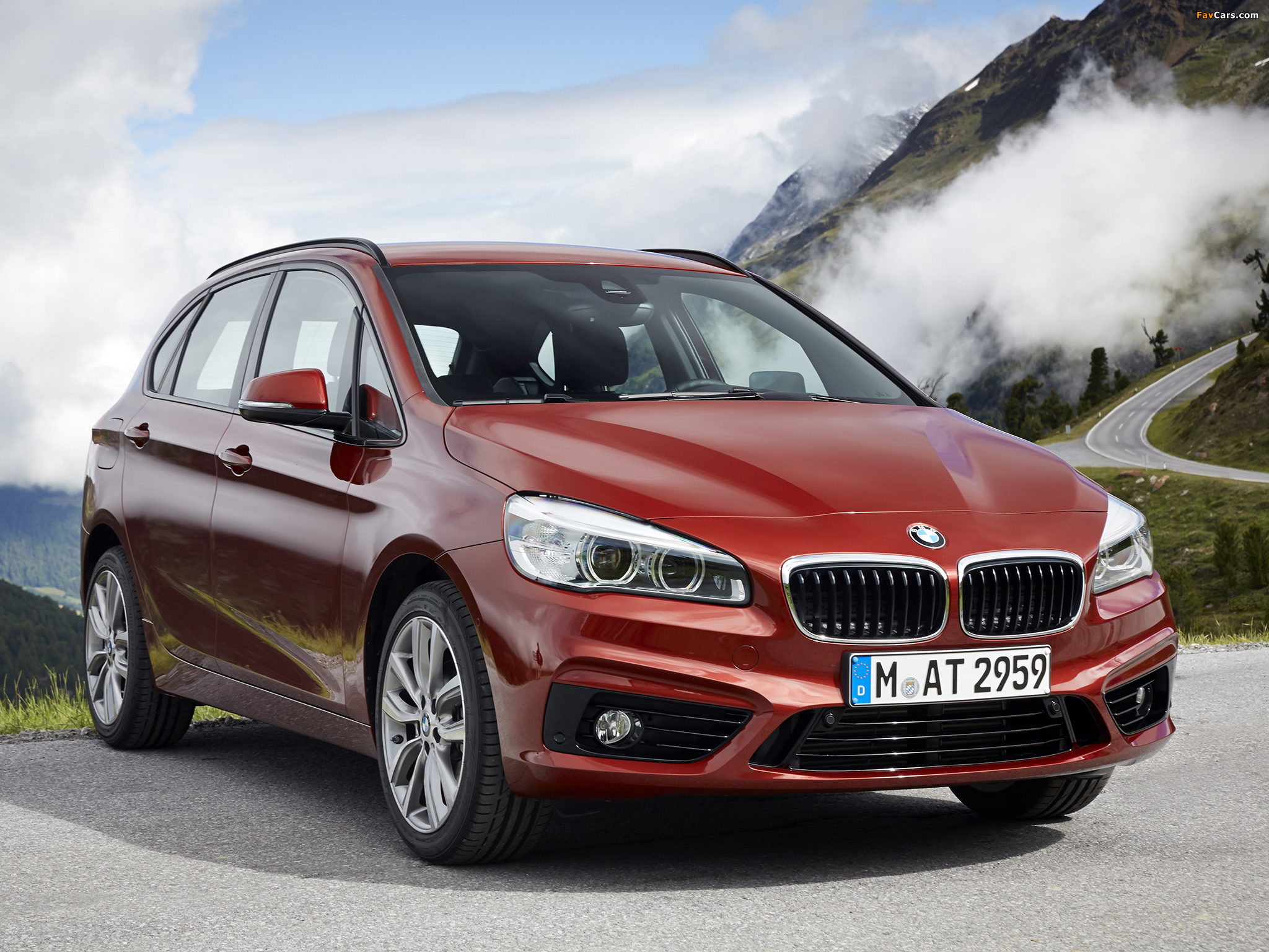 Pictures of BMW 218d Active Tourer Sport Line (F45) 2014 (2048 x 1536)