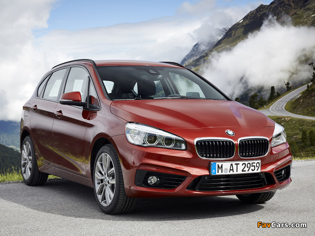 Pictures of BMW 218d Active Tourer Sport Line (F45) 2014 (640 x 480)