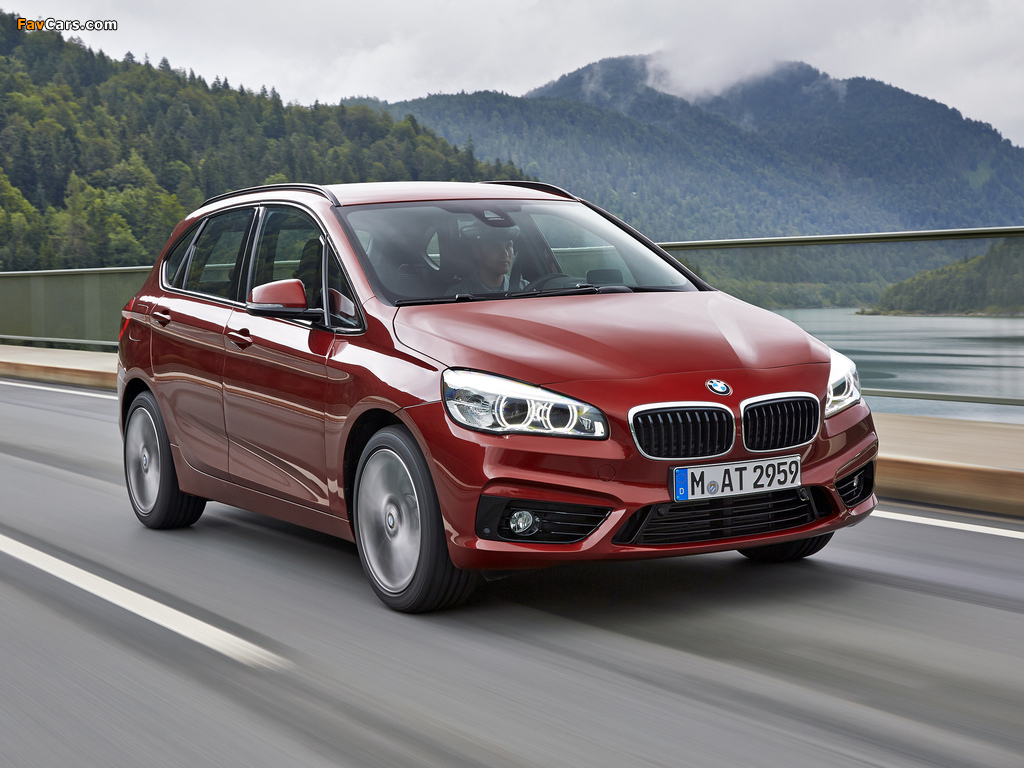 Pictures of BMW 218d Active Tourer Sport Line (F45) 2014 (1024 x 768)