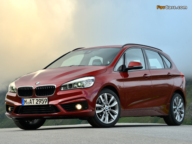 BMW 218d Active Tourer Sport Line (F45) 2014 wallpapers (640 x 480)