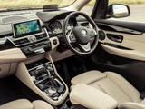 BMW 218d Active Tourer Luxury Line UK-spec (F45) 2014 wallpapers
