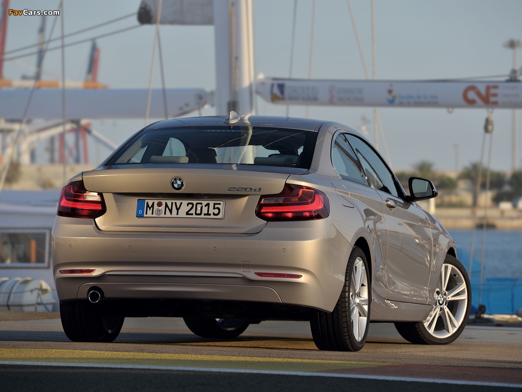 BMW 220d Coupé Modern Line (F22) 2014 wallpapers (1024 x 768)