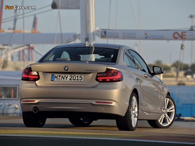 BMW 220d Coupé Modern Line (F22) 2014 wallpapers (640 x 480)