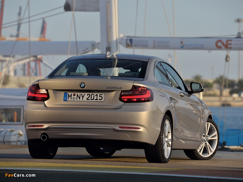 BMW 220d Coupé Modern Line (F22) 2014 wallpapers (800 x 600)