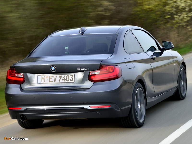 BMW 220i Coupé Sport Line (F22) 2014 wallpapers (800 x 600)