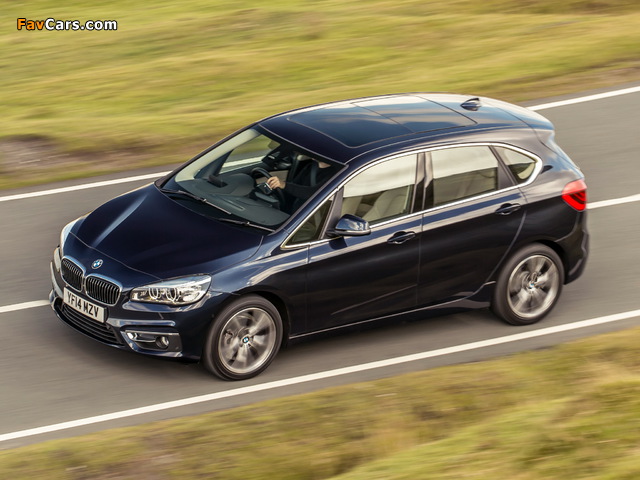 BMW 218d Active Tourer Luxury Line UK-spec (F45) 2014 wallpapers (640 x 480)