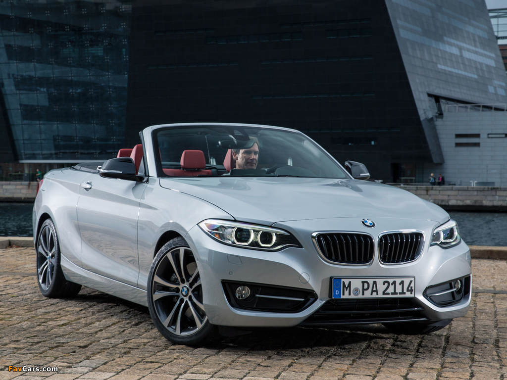 BMW 228i Cabrio Sport Line (F23) 2014 wallpapers (1024 x 768)