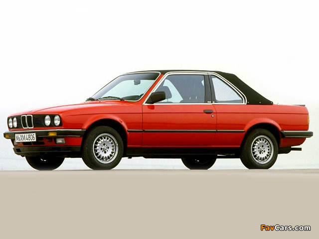 BMW 323i Top Cabriolet by Baur (E30) 1982–85 wallpapers (640 x 480)
