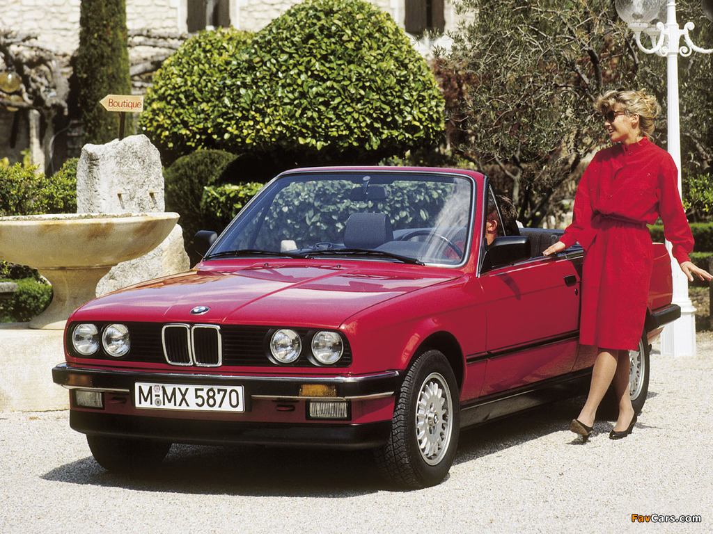 BMW 325i Cabrio (E30) 1985–93 images (1024 x 768)
